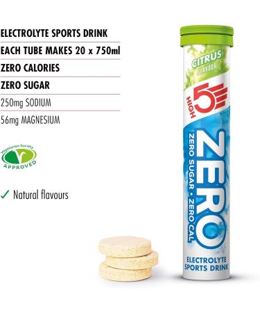 HIGH5 ZERO Electrolyte Tablets | Hydration Tablets Enhanced with Vitamin C | 0 Calories & Sugar Free | Boost Hydration Performance & Wellness | Variety Pack 60 Tablets (20x Pack of 3) Variety Pack 20 Count (Pack of 3) - Buy Online on GoSupps.com