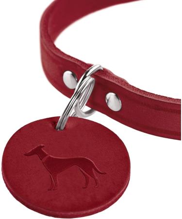 HUNTER Aalborg Red Leather Dog Collar | Simple Robust & Comfortable | XS-S (37 cm) - Shop Now! - Buy Online on GoSupps.com