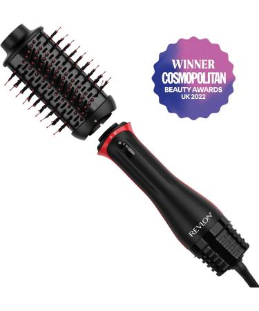 Revlon One-Step Volumizer Plus RVDR5298UK - Ceramic Titanium Barrel Styling Bristles with Charcoal Pins - Ionic Technology for Voluminous Hair - Buy Online on GoSupps.com