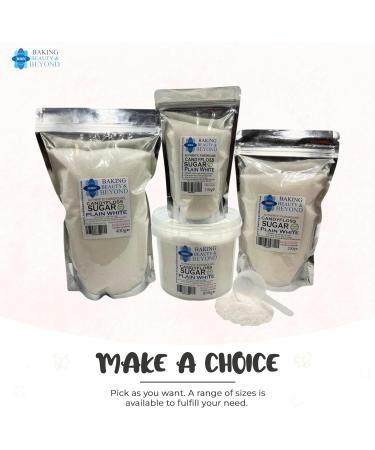 Baking Beauty and Beyond Premium Floss Sugar for Cotton Candy - 400g Plain White Floss Sugar with Natural Ingredients for All Occasions - Buy Online on GoSupps.com