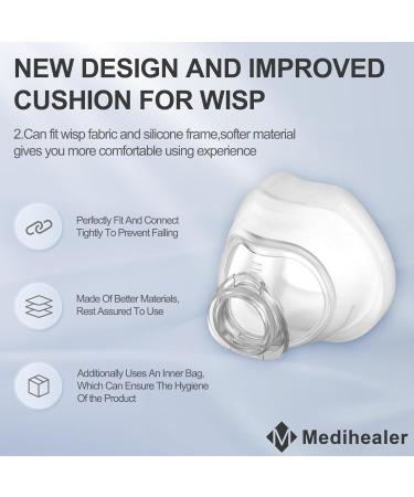 2PCS Replacement Cushion for Wisp Nasal Replacement Cushion for Respironics Wisp Compatible with Original Frame Great Value Supplies by Medihealer Large - Buy Online on GoSupps.com