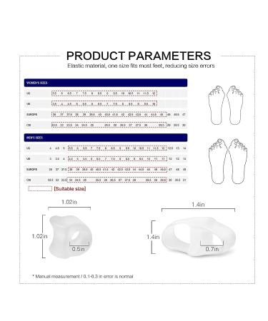 Women's Bunion Corrector & Toe Separator Set - Gel Toe Spacers for Pain Relief & Pressure Prevention (6-Pack) - Buy Online on GoSupps.com