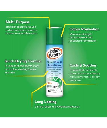 Odor-Eaters Sport Foot and Shoe Spray 150ml - Buy Online on GoSupps.com