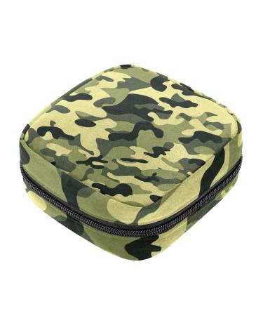 Women's napkin storage bag military camouflage texture menstrual cup portable women's bandages storage bags female menstruation first period bag