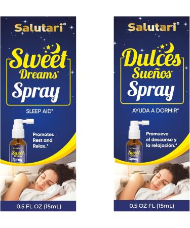 Salutari Sweet Dreams Sleep Aid Oral Spray - Natural Rest & Relaxation 0.5 fl oz - Shop Internationally - Buy Online on GoSupps.com