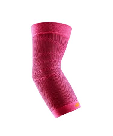Bauerfeind Ellenbogen Sleeve "Sports Compression Elbow Support" 1 Unisex Ellenbogen bandage with compression for basketball athletics and in ball and impact sports on the right & left sortable S Rosa