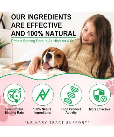 Bladder & Kidney Support for Dogs - Natural Urinary Tract Treatment Cranberry D-Mannose Soft Chews 30 Tasty Snacks - Buy Online on GoSupps.com