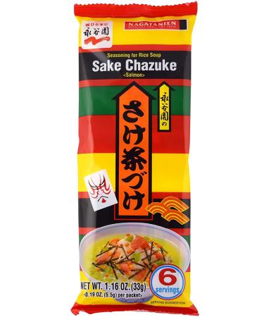 Nagatanien Sake Chazuke Salmon Flavor 6pcs 1.16oz (Pack of 5) - 5 Pack - Buy Online on GoSupps.com