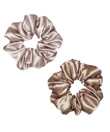 Satin Silk Hair Scrunchies - Pack of 12 Assorted Multicolored Hair Ties for Women and Girls - Buy Online on GoSupps.com