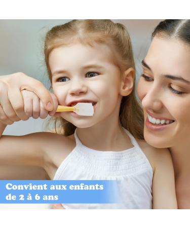 Vegcoo Kids Toothbrush Set - 4 Silicone U-Shape Baby Toothbrushes for 360 Cleaning (Ages 2-6) - Includes Finger Toothbrushes for Boys & Girls - Buy Online on GoSupps.com