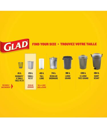 Glad White Garbage Bags - Small 25 Litres - Drawstring Febreze Fresh Clean Scent 36 Trash Bags - 70049 36 count (Pack of 1) 36 Bags - Buy Online on GoSupps.com