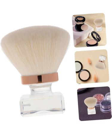 DRESSOOS highlighter face manicure makeup powder Makeup Tools makeup brush cosmetic blush brush paint artificial fiber white tool Aromatherapy round head powder brush beauty tools plastic - Buy Online on GoSupps.com
