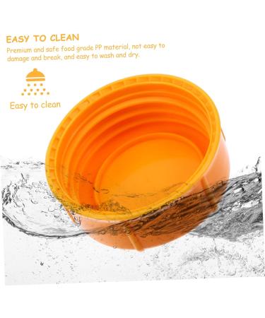 BESTonZON 20 Pcs Baby Bottle Seal Cap Baby Bottle Caps Organiser Baby Feeding for Babies Tool Breastfeeding Bottles Flow Kit Travel Food Grade Pp Small Caliber Infant Products Orangex2pcs 4.3x4.3x1.5cmx2pcs - Buy Online on GoSupps.com