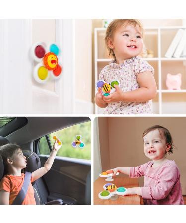 UNIH Spinning Top Sensory Toy for Toddlers | Suction Cup Spinner for 12-18 Months | Educational Gift for 1-3 Year Old Boys & Girls - Buy Online on GoSupps.com