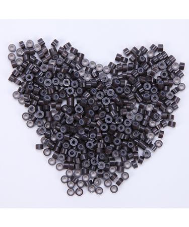 SEGO 500 Microrings Hair Extension Beads - Dark Brown Silicone Loops for I-Tip Extensions - Buy Online on GoSupps.com