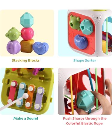 Orderra 7-in-1 Montessori Activity Cubes for Toddlers | Multi-Sensory Baby Toys & Stacking Board - Buy Online on GoSupps.com
