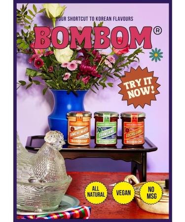 Bombom Gochujang Hot Pepper Paste Korean Chili Paste 220g Chilli & Hot Pepper Sauce - Buy Online on GoSupps.com