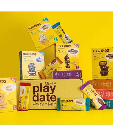 Think Thin Kids Protein Bars - Vanilla Cupcake Flavor (5 Bars) - Healthy Snack Option - Buy Online on GoSupps.com