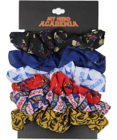 My Hero Academia 6 Piece Scrunchie Set - Hair Ties and Accessories - Buy Online on GoSupps.com