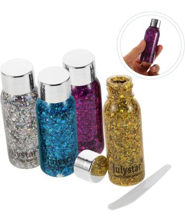 Mikinona 4pcs Set Colorful Eye Shadow Body Glitter Gel Halloween Makeup Glitter Face Glitter Liquid - Buy Online on GoSupps.com