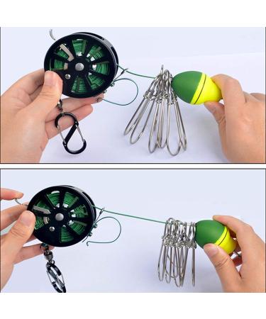 Joyeee Fish Stringer with 9-Snap Heavy Duty Stainless Steel Silent Stringer - 6m Green - Buy Online on GoSupps.com