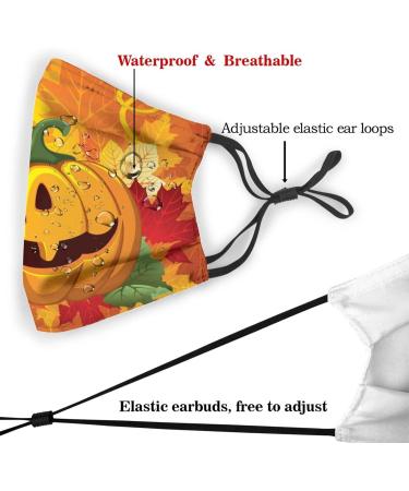 PPFINE Smiling Pumpkin Adult Kid Face Mask AdjustableReusable Washable With 2 Filters UnisexOutdoor 1 count (Pack of 1) Cool Pumpkin - Buy Online on GoSupps.com