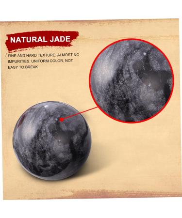 Buy AMOSFUN Chinese Exercise Baoding Balls - Set of 6 Stress Relief & Massage Balls (5.2cm Black) - Perfect for Fitness & Stress Relief Internationally Shipped - Buy Online on GoSupps.com