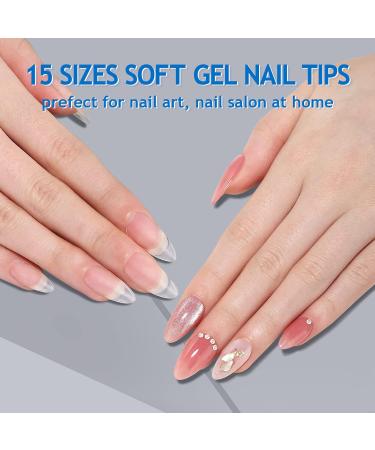 240PCS INPING Soft Gel Full Cover Matte Short Square Nail Tips - Double-Sided Pre-Buff for French Manicure Nail Extensions at Nail Salons - Buy Online on GoSupps.com