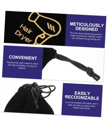 FOMIYES 2 Pcs Storage Bag Makeup Travel Containers Hotel Hairdryer Pouch Drawstring Bag Candy Toolkit 36.5X26.5X1CM Assorted Color - Buy Online on GoSupps.com