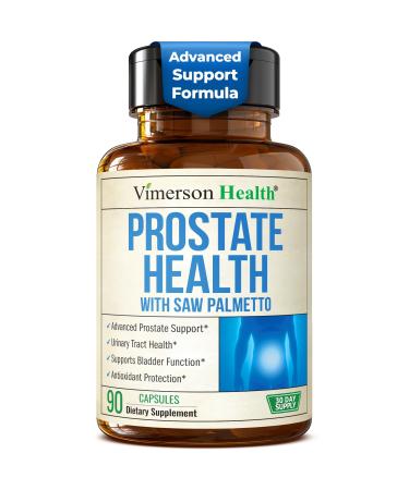 Prostate Health Supplements for Men with Saw Palmetto Plant Sterols (Beta-sitosterol) Zinc & Selenium Total Prostate Supplements for Men for Bladder Urinary Tract & Prostate Support 90 Capsules 90 Count (Pack of 1)