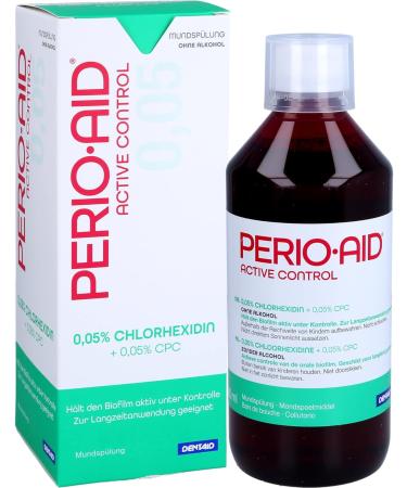 PERIO AID Active Control Mouthwash 500 ml - Effective Oral Care for International Shipping - Buy Online on GoSupps.com