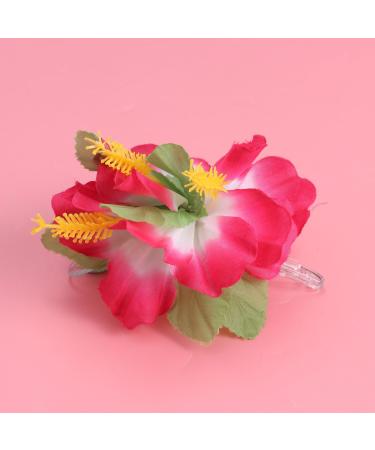 BESTOYARD Hibiscus Flower Hair Clips Hawaiian Tropical Beach Wedding Party Hair Accessories 6PCS (Pink) - Buy Online on GoSupps.com
