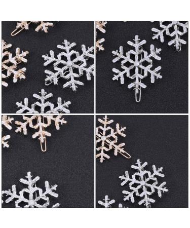 Frcolor 8pcs Christmas Snowflake Hair Clips | Stylish Hair Jewelry & Headgear for Women | Perfect Holiday Gift - Buy Online on GoSupps.com
