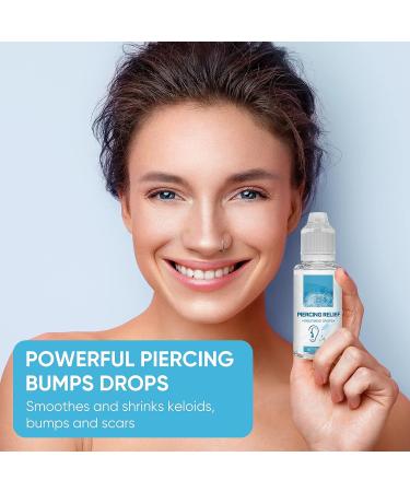 Keloid & Bump Treatment Drops - Piercing Aftercare for Scars, Healing & Soothing - 1 Fl.oz - Buy Online on GoSupps.com