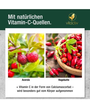 Vitaciv Vitamin C Complex 1000mg - High Dose Acerola Cherry & Citrus Bioflavonoids - Vegan Laboratory Tested 100 Tablet Supply - Buy Online on GoSupps.com