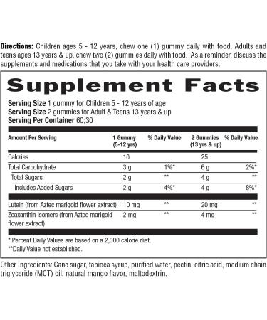 Country Life Lutein Gummies with Lutemax 2020 60 Ct Chewable Natural Eye Support Supplement Marigold Lutein Zeaxanthin Eye Health & Macular Support Non-GMO Natural Fruit Pectin Vegan - Buy Online on GoSupps.com