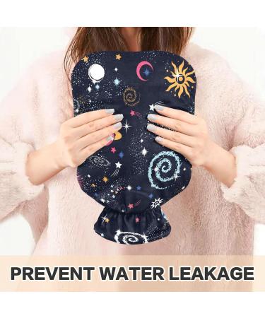 Galaxy Hot Water Bottle with Cover - 1L BPA Free Small Hot Water Bag for Pain Relief | Ideal for Bed Hands & Feet - Buy Online on GoSupps.com