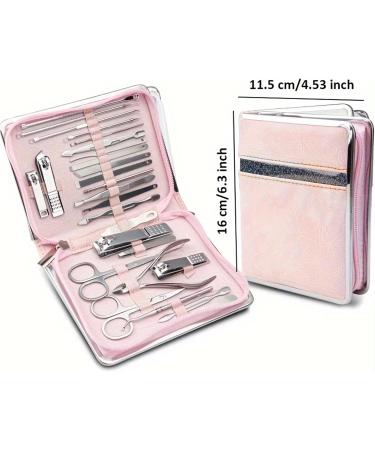 Nail Clippers Set 26Pcs Stainless Steel Nail Clippers Set Household Nail Cutter Suit with Box Trimmer Grooming Manicure Pedicure Nail Tools Nail Care kit(Black) - Buy Online on GoSupps.com
