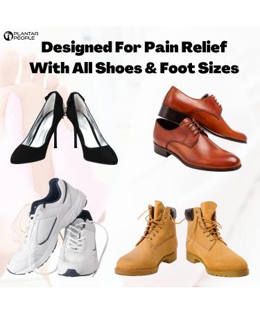 Plantar People Orthotic Insoles with Arch Supports & Silicone Heel Pads - XS (UK 3-4.5) for Plantar Fasciitis Treatment - Buy Online on GoSupps.com