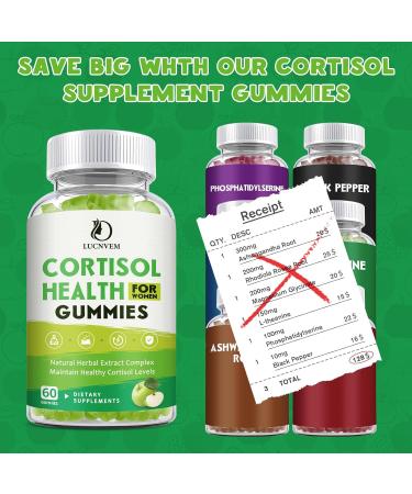 Cortisol Detox for Women Gummies Cortisol Reducer Detox Manager Magnesium Ashwagandha Rhodiola Rosea Herbal Complex for Mood/Focus & Sleep Maintain Healthy Cortisol Levels - 30 Day Vegan Supply Apple 60 Count (Pack of 1) - Buy Online on GoSupps.com