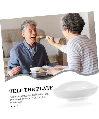 Gleavi Guard - Decorative Pill Proof Bowl & Shared Plate for Seniors | Self-Feeding Dish & Cutlery Gifts for Disabled Adults | International Shipping Available - Buy Online on GoSupps.com