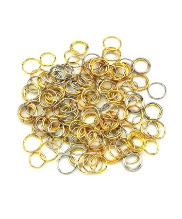Natuce 180pcs Hair Rings - Braid Clips & Charms for DIY Hairstyles | Punk & Hip-Hop Hair Accessories in 3 Colors & 2 Sizes - Buy Online on GoSupps.com