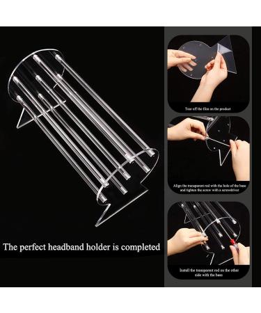 Oaoleer Clear Acrylic Headband Holder - Jewelry Organizer for Girls and Women - Buy Online on GoSupps.com