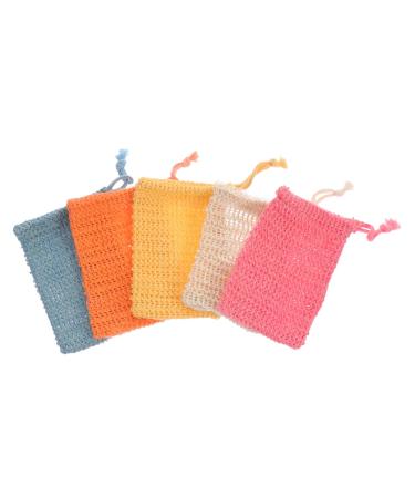 Beatifufu 5pcs Soap Storage Bag Bath Soap Holder Mesh Organizer Soap Bag Household Foam Bag
