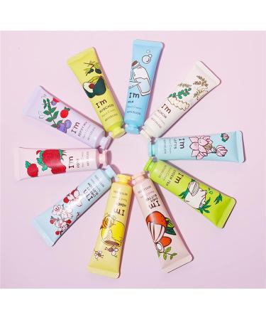 BONNIESTORE 10 Pack Fruits Fragrance Hand Cream - Moisturizing Hand Care Set for Women - Travel Gift with Aloe and Vitamin E - 30ml - Buy Online on GoSupps.com