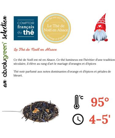 Le Th de No l en Alsace Comptoir Fran ais du Th Bo te M tal 80g Noir Festif aux Notes d Orange & d pices M lange Traditionnel et Gourmand Id al pour les F tes de Fin d Ann e - Buy Online on GoSupps.com