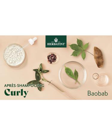 Herbatint Curly Conditioner - 200 ml | Nourishing Organic Conditioner for Curly or Wavy Hair | Ecocert Certified | Exclusive Formula with Natural Extracts Vegan - Buy Online on GoSupps.com