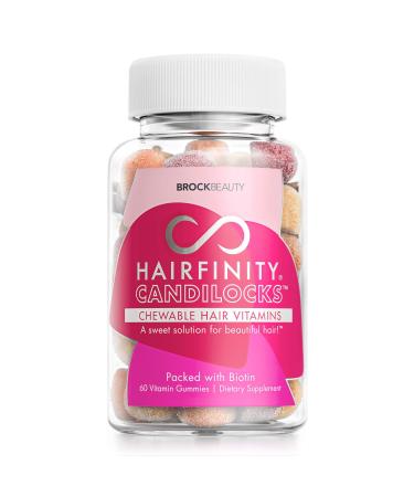 Hairfinity Candilocks Chewable Hair Vitamins - Gummies Scientifically formulated with Biotin, Inositol, and Choline for Longer, Stronger Hair Growth (60 Vegetarian Gummies) - Buy Online on GoSupps.com