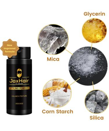 JaxHair Texture powder | All day strong hold | light weight No shine | Oil control powder | Natural look | Hair Boost Powder | Maximum volume | Styling Powder for Texture and Volume | Root lifting powder | Hair dust | Matte finish | hair styling powder |  - Buy Online on GoSupps.com