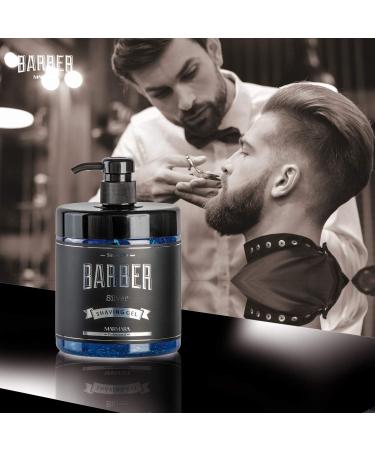 Buy BARBER MARMARA Silver Shaving Gel 1000ml - Transparent Men's Shaving Gel for Precise Beard Contours - International Shipping Available - Buy Online on GoSupps.com